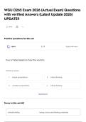 WGU D265 Exam 2026 &lpar;Actual Exam&rpar; Questions with verified Answers &lpar;Latest Update 2026&rpar; UPDATE&excl;&excl;