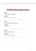 CCI RCS Study Guide Exam Questions and Answers