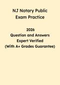 NJ Notary Public Exam Practice Test 2026 &vert; New Jersey Notary Questions & Answers PDF