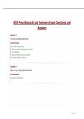 RCIS Prep Glowacki and Sommers Exam Questions and Answers
