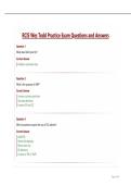RCIS Wes Todd Practice Exam Questions and Answers&period;