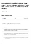 Relias Operating Room RN A v2 Exam &lpar;2026&rpar; UPDATE Verified Questions And Answers &vert; With 100&percnt; Correct Answers graded A&plus; Guaranteed Success&excl;&excl;