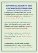 ATI CMS PHARMACOLOGY RETAKE EXAM LATEST 2026-2027  ACTUAL EXAM WITH COMPLETE QUESTIONS AND CORRECT  DETAILED ANSWERS &lpar;100&percnt; VERIFIED ANSWERS&rpar; &vert;ALREADY  GRADED A&plus;&vert; &vert;&vert;PROFESSOR VERIFIED&vert;&vert; &vert;&vert;BRANDNEW&excl;&excl;&excl;&vert;&vert; 