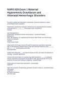 NURS 629 Exam 1 Maternal Hyperemesis Gravidarum and Antenatal Hemorrhagic Disorders Questions and Answers 2026