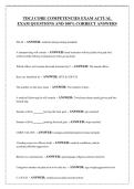 TDCJ CORE COMPETENCIES EXAM ACTUAL QUESTIONS AND 100&percnt; CORRECT ANSWERS&vert; 2026 Updated
