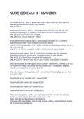 NURS 629 Exam 3 - MVU 2026&period; Questions and Answers 
