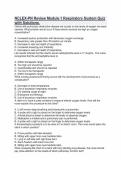 NCLEX-PN Review Module 1 Respiratory System Quiz with Solutions&period;