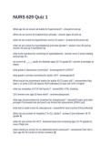 NURS 629 Quiz 1&period; Questions and Answers