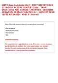 ARRT CI Exam Study Guide EXAM&comma; MOST RECENT EXAM  2026-2027 ACTUAL COMPLETE REAL EXAM  QUESTIONS AND CORRECT ANSWERS &lpar;VERIFIED  ANSWERS&rpar; ALREADY GRADED A&plus; &sol; NEWEST EXAM  &sol;JUST RELEASED&excl;&excl; ARRT CI Review 