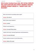 RCIS Practice Test Bank Exam 2026 -2027 ACTUAL COMPLETE  REAL EXAM QUESTIONS AND CORRECT ANSWERS &lpar;VERIFIED  ANSWERS&rpar; ALREADY GRADED A&plus; &sol; NEWEST EXAM &sol;JUST  RELEASED&excl;&excl; 