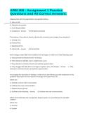 ARM 400 - Assignment 1 Practice Questions and All Correct Answers&period;
