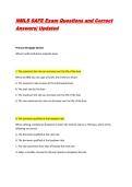 NMLS SAFE Exam Questions and Correct Answers&vert; Updated