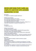 INCOSE ASEP EXAM STUDY GUIDE 2026 COMPLETE QUESTIONS WITH ANSWERS GUARANTEED TO PASS