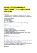 INCOSE ASEP FINAL PAPER 2026 QUESTIONS AND SOLUTIONS EXAMPREP GRADED A&plus;