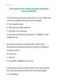 FNP Predictor Study Complete Questions and Verified Answers UPDATED&excl;&excl;&excl;&period;