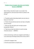 Predictor Exam Complete Questions and Verified Answers UPDATED&excl;&excl;&excl;&period;