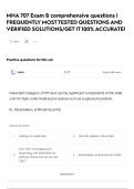 MHA 707 Exam B comprehensive questions &vert; FREQUENTLY MOST TESTED QUESTIONS AND VERIFIED SOLUTIONS&sol;GET IT 100&percnt; ACCURATE&excl;