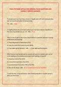 TEXAS PESTICIDE APPLICATOR GENERAL EXAM QUESTIONS AND  CORRECT VERIFIED ANSWERS 