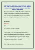 HESI COMMUNITY HEALTH EXAM LATEST 2026-2027 ACTUAL EXAM  WITH COMPLETE QUESTIONS AND CORRECT DETAILED ANSWERS  &lpar;100&percnt; VERIFIED ANSWERS&rpar; &vert;ALREADY GRADED A&plus;&vert; &vert;&vert;PROFESSOR  VERIFIED&vert;&vert; &vert;&vert;BRANDNEW&excl;&excl;&excl;&vert;&vert; 
