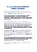 EL 5033 EXAM QUESTIONS WITH CORRECT ANSWERS