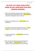 OU ASTR 1514 FINAL EXAM STUDY  GUIDE ACTUAL QUESTIONS 2026 WITH  VERIFIED ANSWERS&period; 