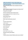 NBME BIOCHEMISTRY SHELF EXAM &lpar;2026&rpar; Exam  Questions & Answers &vert; Latest Already Graded A&plus; UPDATE  &vert;2026&excl;&excl; STUDY GUIDE EXAM 