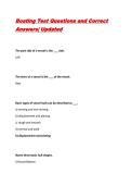 Boating Test Questions and Correct Answers&vert; Updated