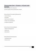 Pharmacology Exam 1 &lpar;Chapters 1-4&rpar; Study Guide Qs & Ans&period;