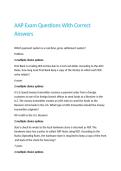 AAP Exam Questions With Correct Answers&period;