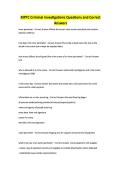MPTC Criminal Investigations Questions and Correct Answers