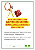 APCO EMD Final Exam 200 Questions &ndash; Dispatch Protocols&comma; Guidecards&comma; EMS Procedures &vert; Emergency Medical