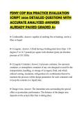 FDNY COF B28 PRACTICE EVALUATION SCRIPT 2026 DETAILED QUESTIONS WITH ACCURATE ANALYZED ANSWERS ALREADY PASSED GRADED A&plus;