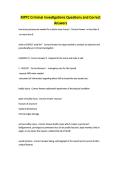 MPTC Criminal Investigations Questions and Correct Answers