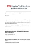 CPFS Practice Test &ndash; Questions and Correct Answers