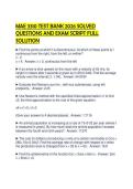 MAE 3310 TEST BANK 2026 SOLVED QUESTIONS AND EXAM SCRIPT FULL SOLUTION