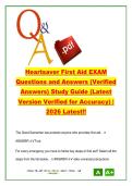 Heartsaver First Aid Exam 2026 250 Questions &ndash; CPR Basics&comma; Emergency Response&comma; Injuries&comma; Shock Guide &vert; AHA Certification