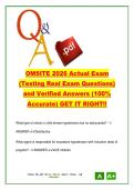 OMSITE 2026 Exam 109 Questions &ndash; Oral Surgery&comma; Anesthesia&comma; Pathology&comma; Trauma Q&A Guide &vert; OMSITE