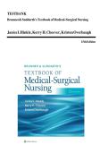 TESTBANK Brunner& Suddarth's Textbookjo&fjlig;Medical-Surgical Nursing   Janice LHinkle&comma; Kerry H&period; Cheever&comma; Kristen Overbaugh  15th Edition