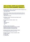 LING 301 FINAL PAPER 2026 QUESTIONS AND SOLUTIONS EXAMPREP GRADED A&plus;