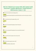 NSG 316 &sol; NSG316 Exam 4 &lpar;Latest 2026&ndash;2027 Update&rpar; Health Assessment &vert; Complete Q&A Review &vert; Verified Solutions &vert; 100&percnt; Accurate &vert; Grade A &ndash; GCU
