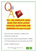 PCI ISA Certification Exam 2026 120 Questions &ndash; PCI DSS Requirements&comma; CDE&comma; Security Controls&comma; Compliance Guide &vert; Payment Card Industry
