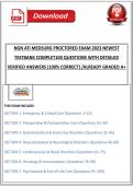 NGN ATI MEDSURG PROCTORED EXAM 2026 NEWEST TESTBANK COMPLET100 QUESTIONS WITH DETAILED VERIFIED ANSWERS &lpar;100&percnt; CORRECT&rpar; &sol;ALREADY GRADED A&plus;