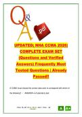 NHA CCMA Exam 2026 600 Questions &ndash; Phlebotomy&comma; EKG&comma; Patient Care&comma; Medical Law Guide &vert; Medical Assistant Certification