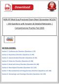 NGN ATI Med-Surg Proctored Exam &lpar;Next Generation NCLEX&rpar; &ndash; 150 Questions with Answers & Detailed Rationales &vert; Comprehensive Practice Test 2026