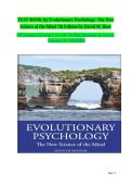 Test Bank Evolutionary Psychology The New Science of the Mind 7th Edition by David M&period; Buss &lpar;ISBN 9781138088610&rpar; All Chapters 1&ndash;13 Verified Questions and Answers for Exam Prep 2026 A&plus;