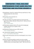 FIREFIGHTER 1 FINAL 2022&sol;2023 COMPREHENSIVE STUDY GUIDE 2026 FULL QUESTIONS AND SOLUTIONS GRADED A&plus;