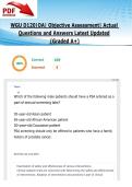 WGU D120&vert;OA&vert; Objective Assessment&vert;169  Actual Questions and Answers Latest Updated 2026&sol;2027 &lpar;Graded A&plus;&rpar;