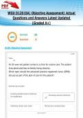 WGU D120&vert;OA&vert; Objective Assessment&vert; 60 Actual Questions and Answers Latest Updated 2026&sol;2027 &lpar;Graded A&plus;&rpar;