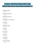 FLORAL CERTIFICATION SCRIPT 2026 QUESTIONS WITH SOLUTIONS GRADED A&plus;