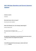 ELE 146 Exam Questions and Correct Answers&vert; Updated
